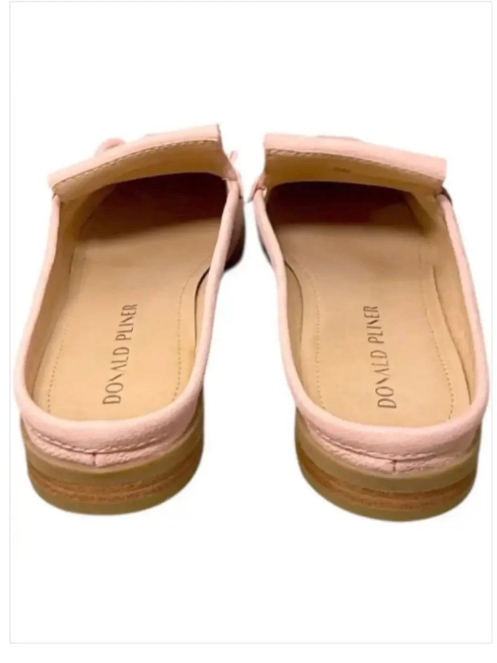 DONALD J. PLINER Pink Mika Fringe Loafer Mules Size 6.5